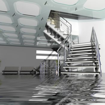 the modern office hall interior with stairs in Insurance case